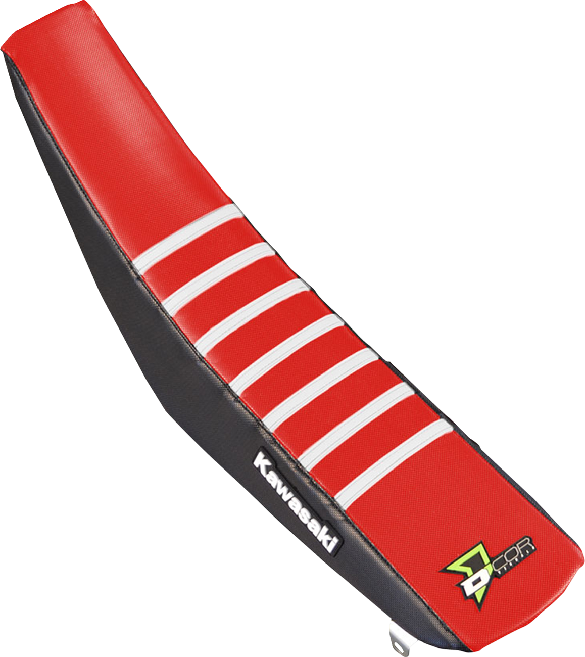D'COR Visuals Seat Cover - Black/Red/White - KX250/450 '19-'25