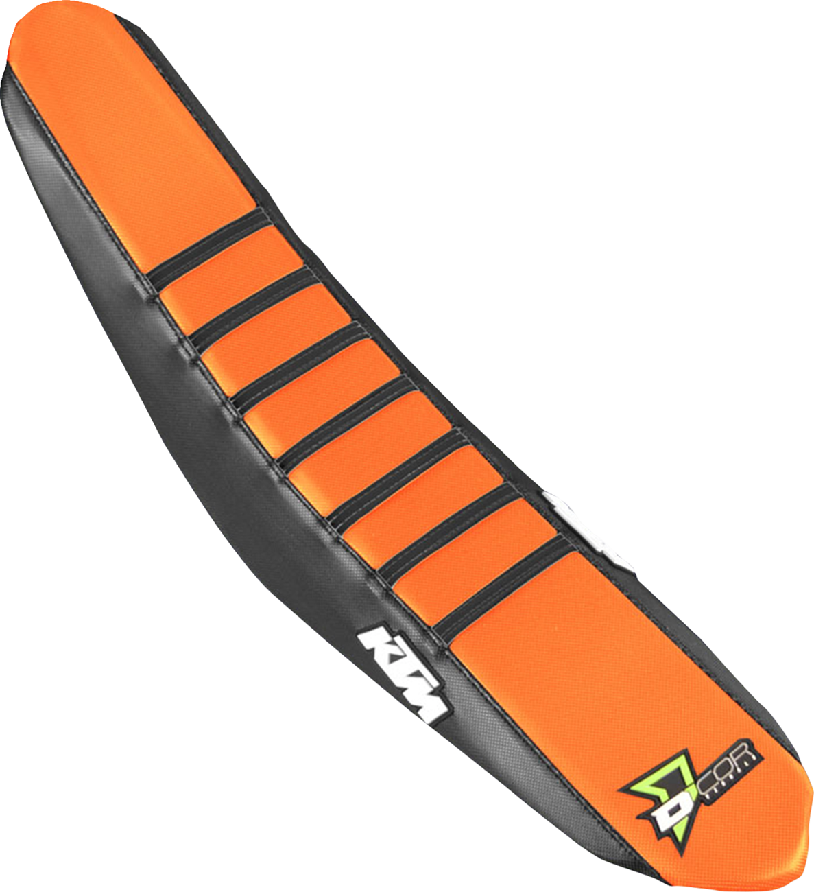 D'COR Visuals Seat Cover - Black/Orange - SX/F '18-'22