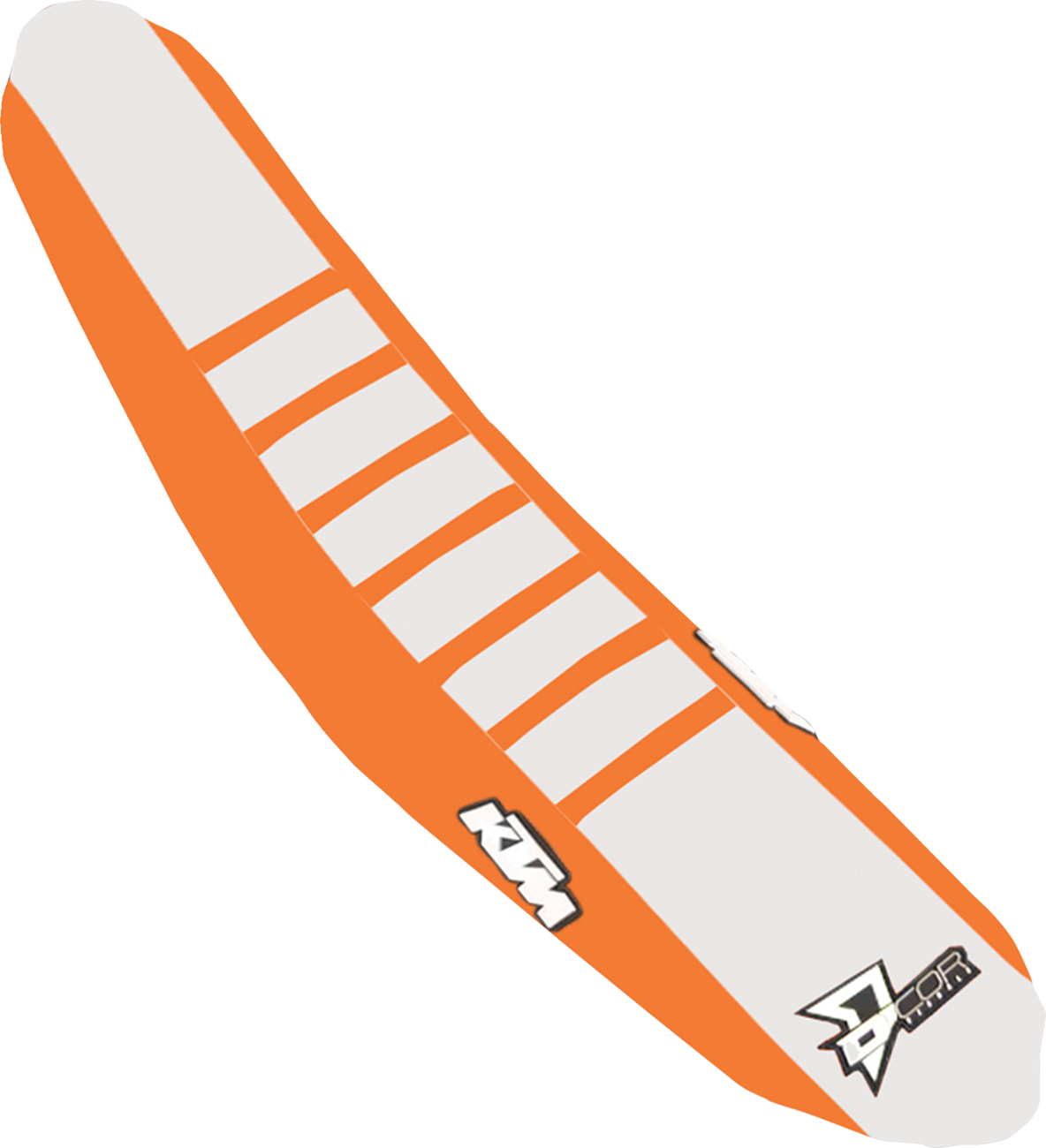 D'COR Visuals Seat Cover - Orange/White - SX/F '18-'22