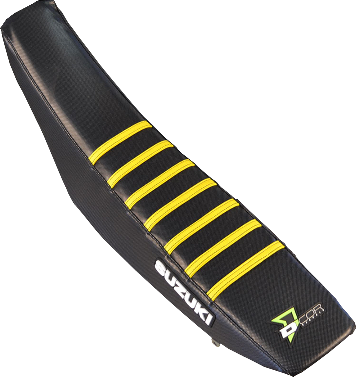 D'COR Visuals Seat Cover - Black/Yellow - RMZ250/450 '18-'25
