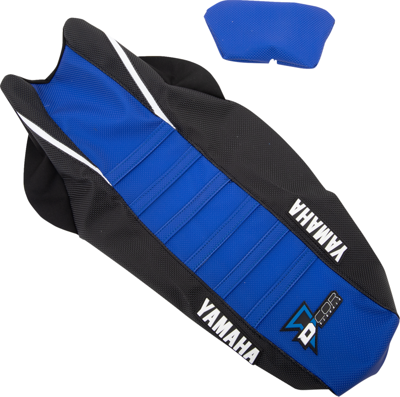 D'COR Visuals Seat Cover - Black/Blue - YZ250F/450F '18-'23