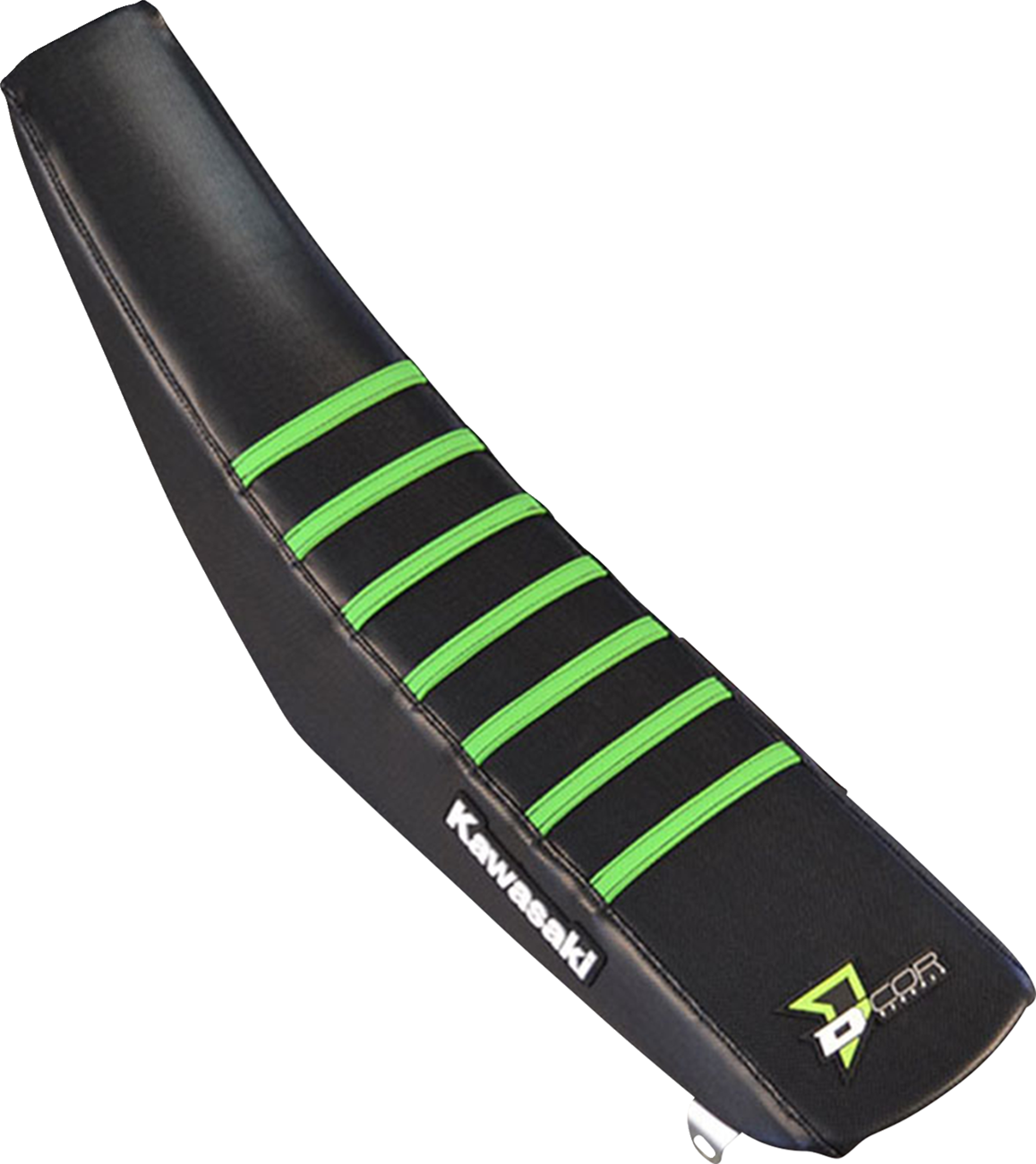 D'COR Visuals Seat Cover - Black/Green - KX '03-'08