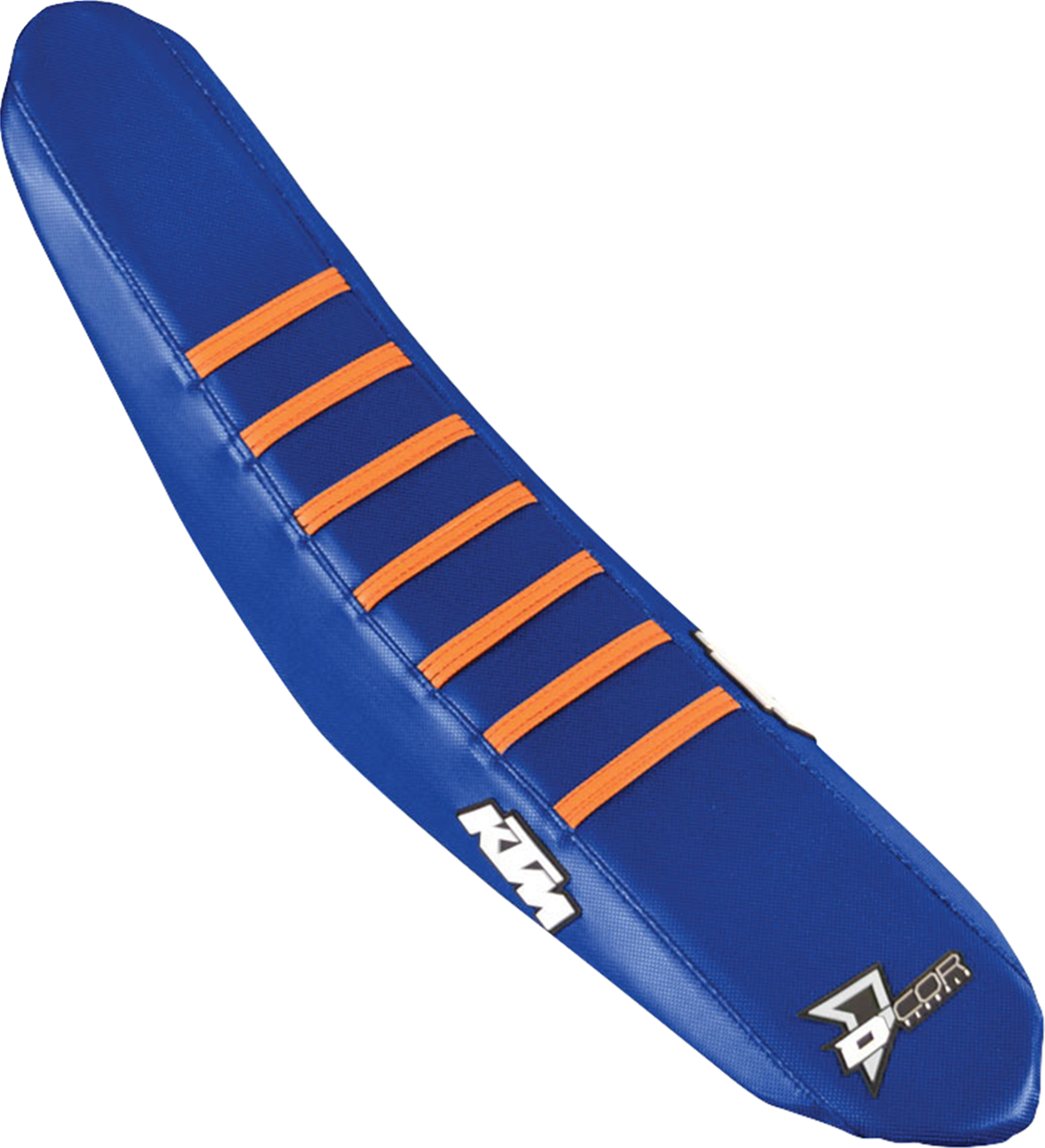D'COR Visuals Seat Cover - Navy/Orange - SXF '23-'26