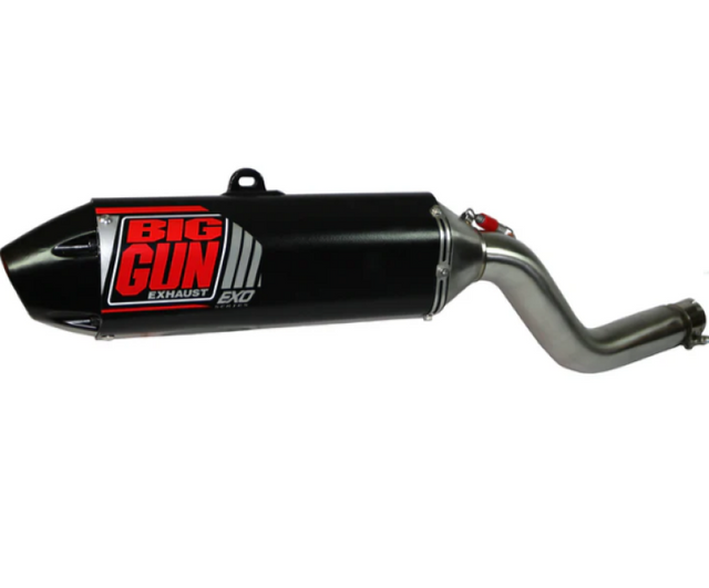 13-4632 Big Gun 93-19 Kawasaki KLR 650 EXO Aluminum Slip On Exhaust
