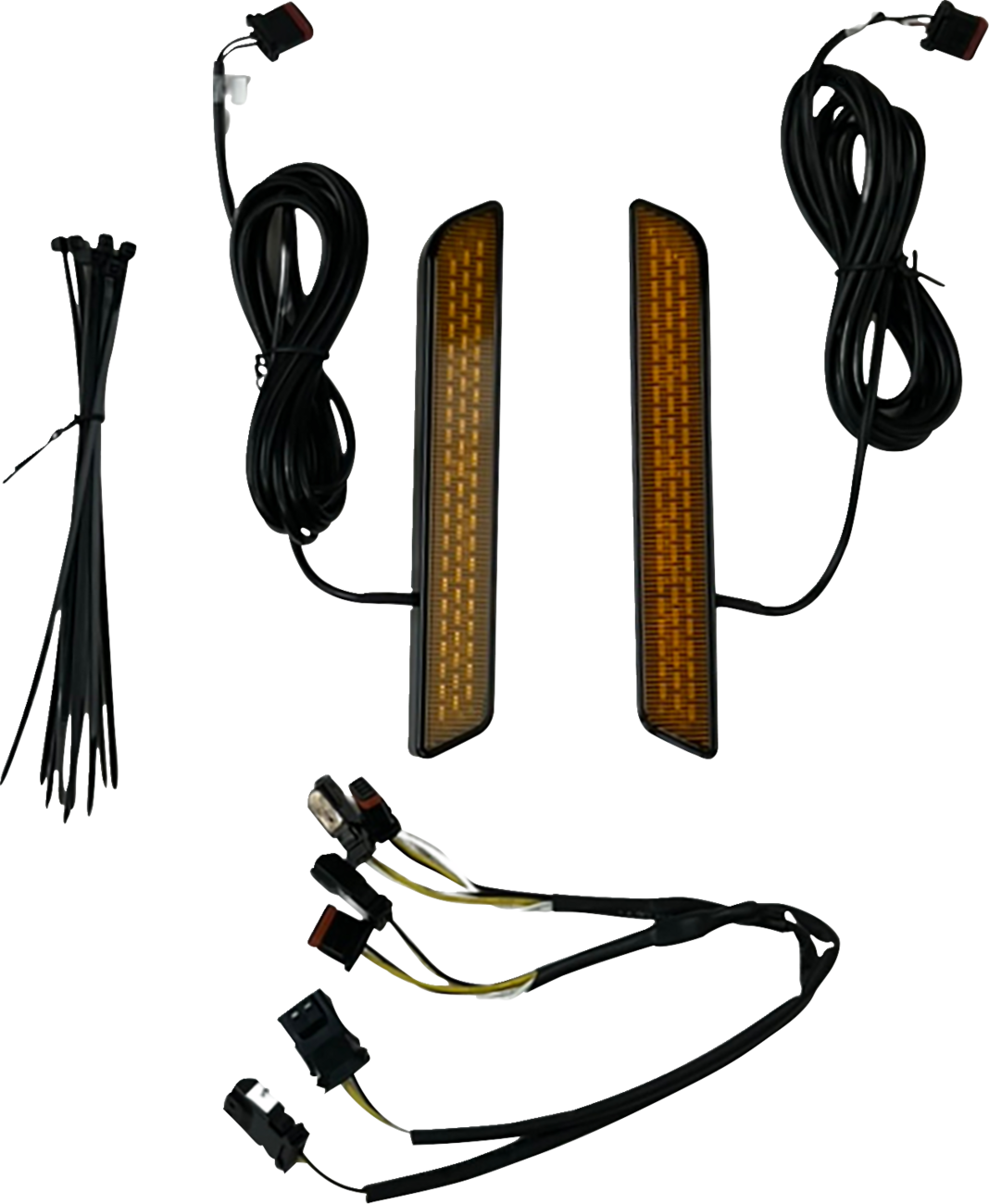 CUSTOM DYNAMICS LED Fork Reflector - Amber Lens 2040-3241