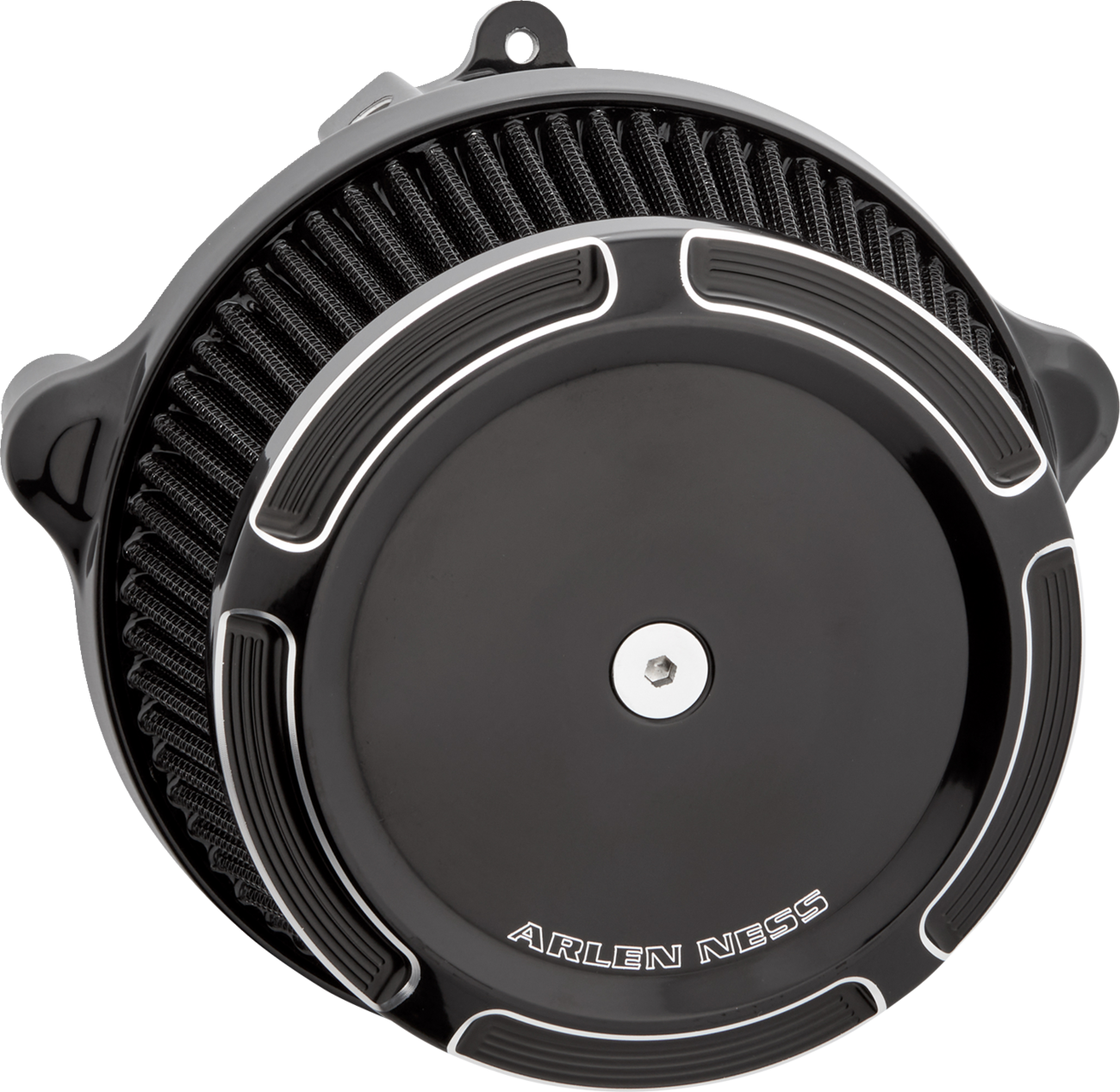 ARLEN NESS Big Sucker™ Stage 1 Air Cleaner Kit with Cover - Beveled / Black 1010-3255