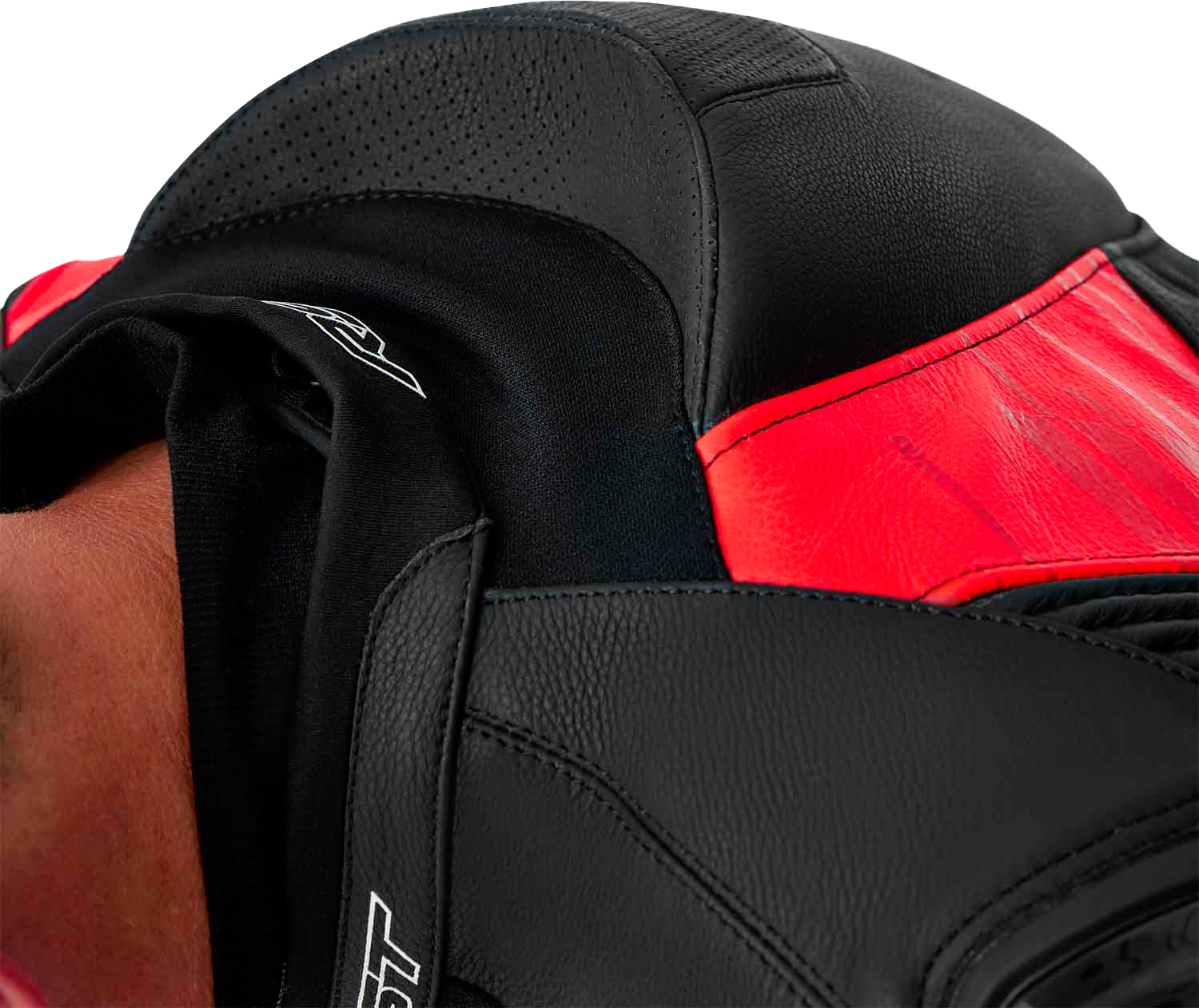 RST Tractech Evo 5 CE Men's Leather Jacket - Black / Fluorescent Red - View 27