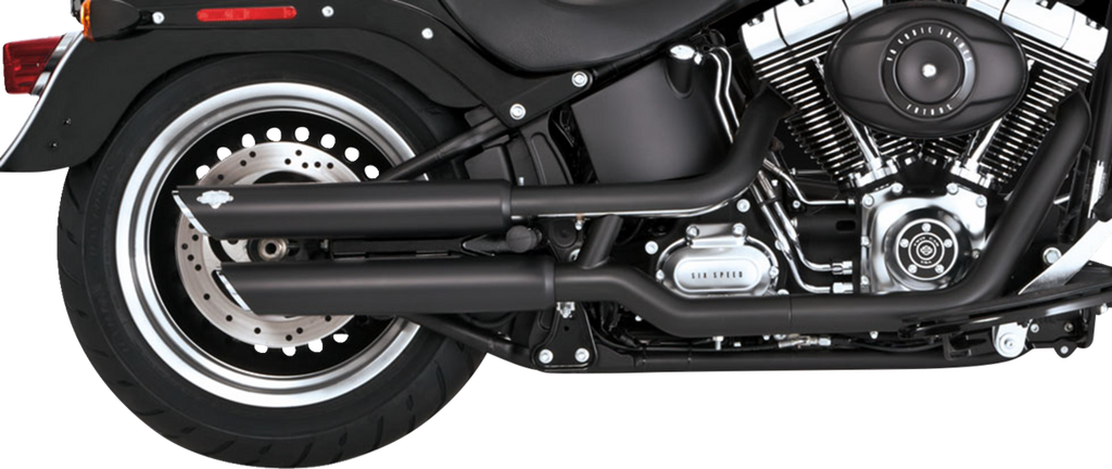 3" Twin Slash Slip-On Mufflers - Black