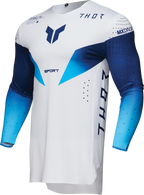 THOR Sportmode Strike Jersey — White/Blue/Navy