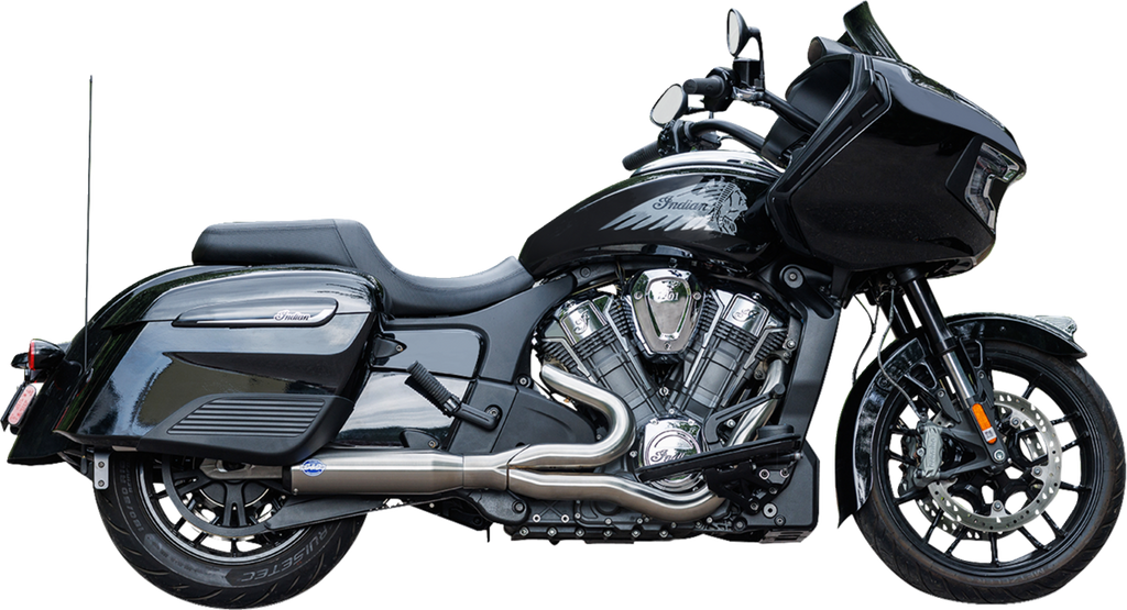 2-into-1 Qualifier Exhaust System - Race Only - Black - Stainless Steel