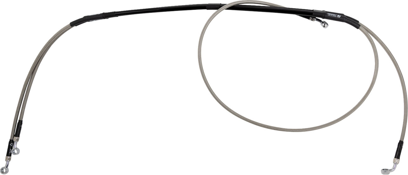 MOOSE OFFROAD Stainless Steel Braided Brake Line - Brake Line Pair / Stainless Steel 1741-6773