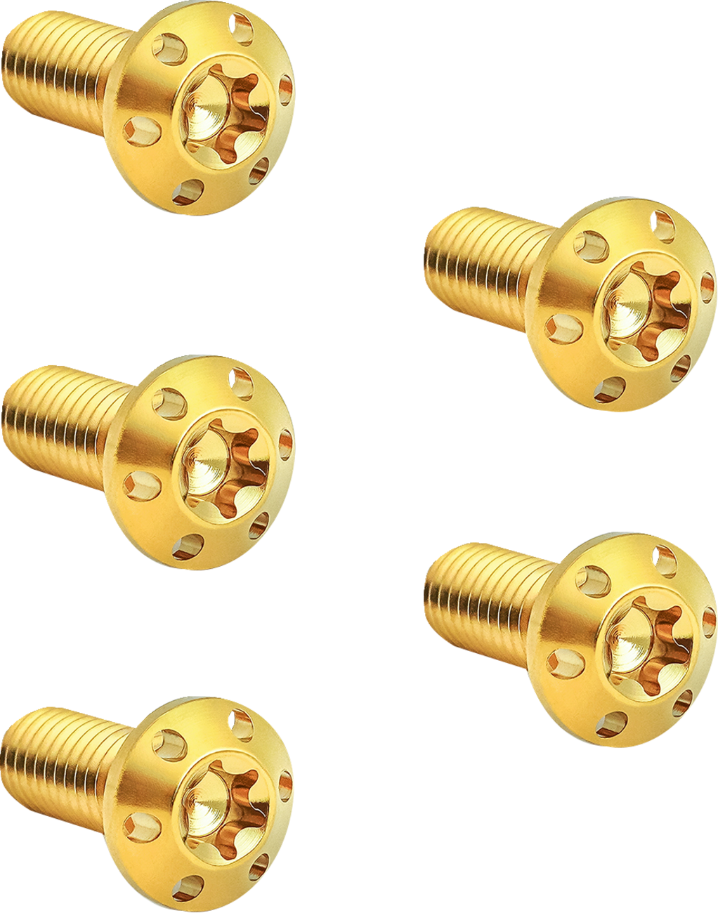 ARLEN NESS Bolt Kit - Holeshot/Brake Rotor/Front / Hub Mount / Gold / 5/16-18 x 7/8" / 5 Pack 2401-1706