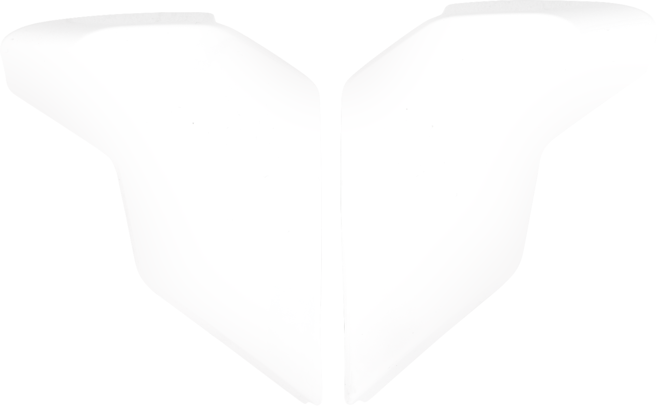 ICON Ultraflite™ Helmet Side Plates — Solid - Ultraflite™ Side Plates / Gloss White 0133-1754