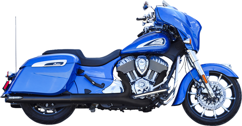 4" Broadhead Slip-On Mufflers - Slash Cut - Black