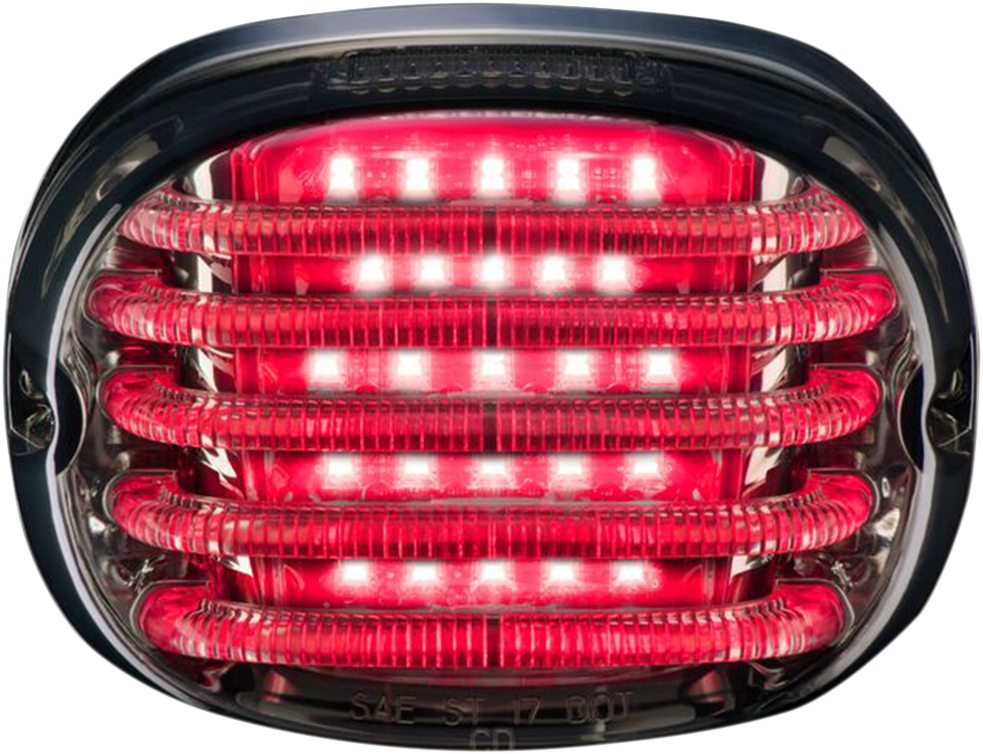 CUSTOM DYNAMICS Taillight - with License Plate Illumination Window / Smoke 2010-1367