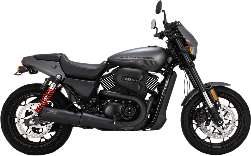 Vance & Hines Harley-Davidson 17-20 Street Rod Hi-Output Slip-On Black Slip-On Exhaust