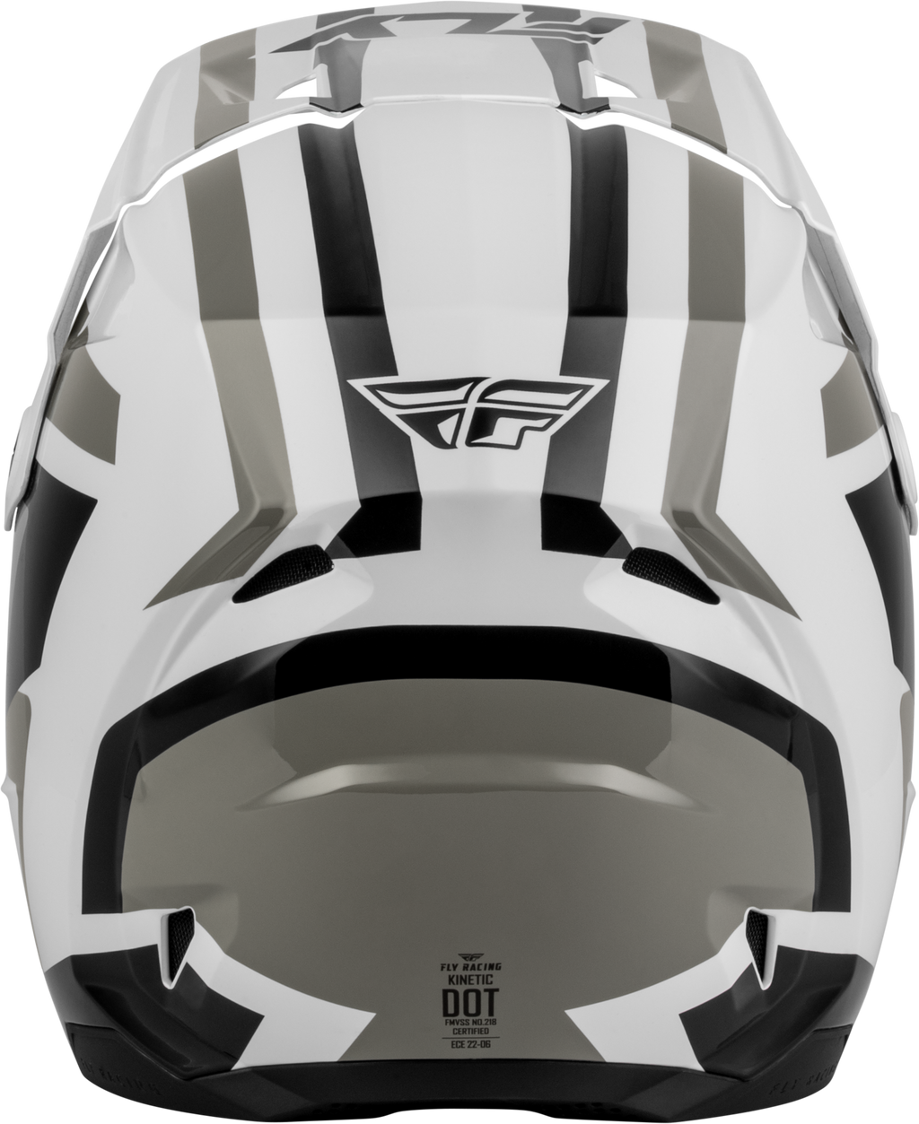 FLY Racing Kinetic Sync Helmet (2027) - White / Black / Grey - View 8