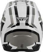 FLY Racing Kinetic Sync Helmet (2027) - White / Black / Grey - View 8