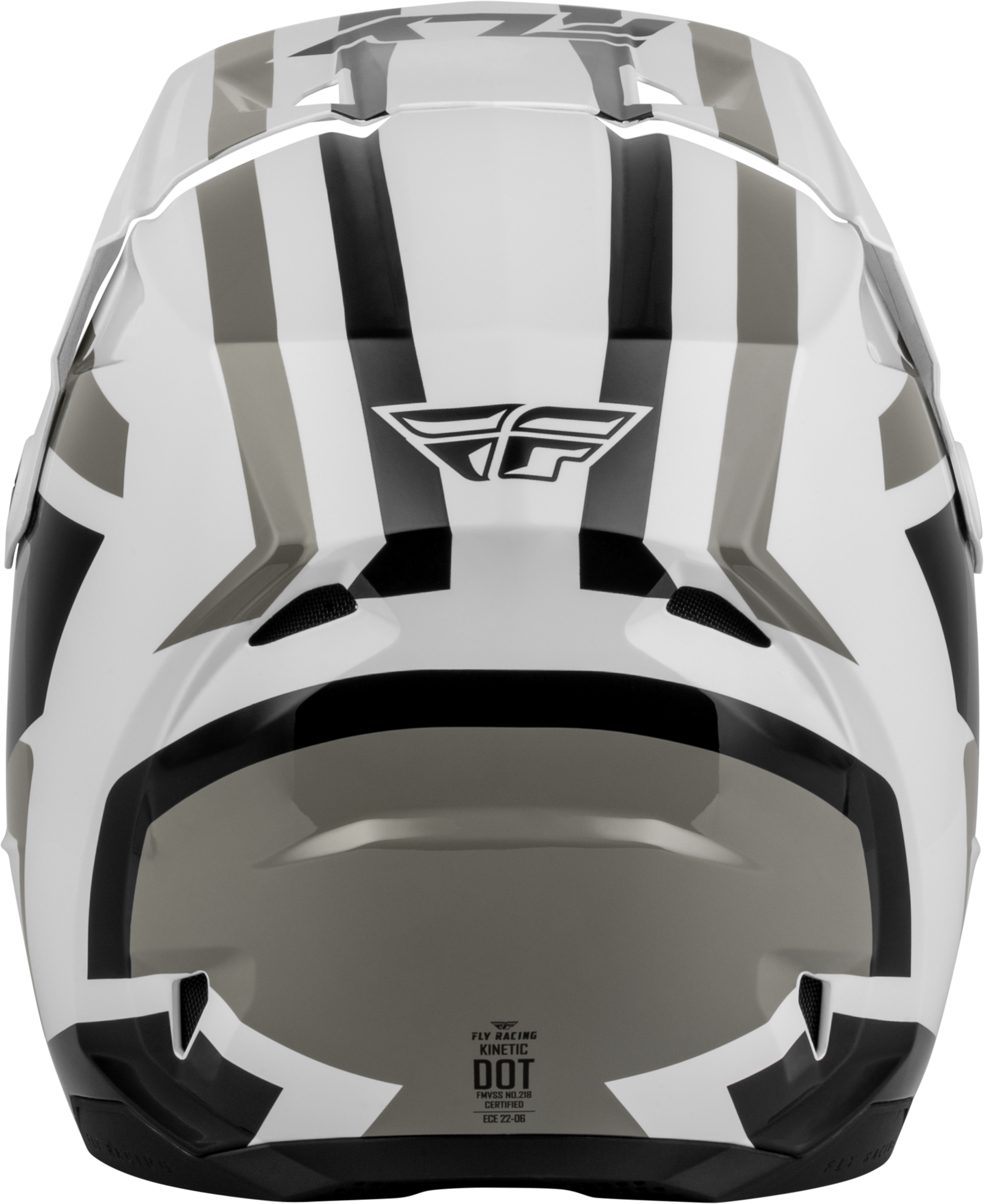 FLY Racing Kinetic Sync Helmet (2027) - White / Black / Grey - View 8