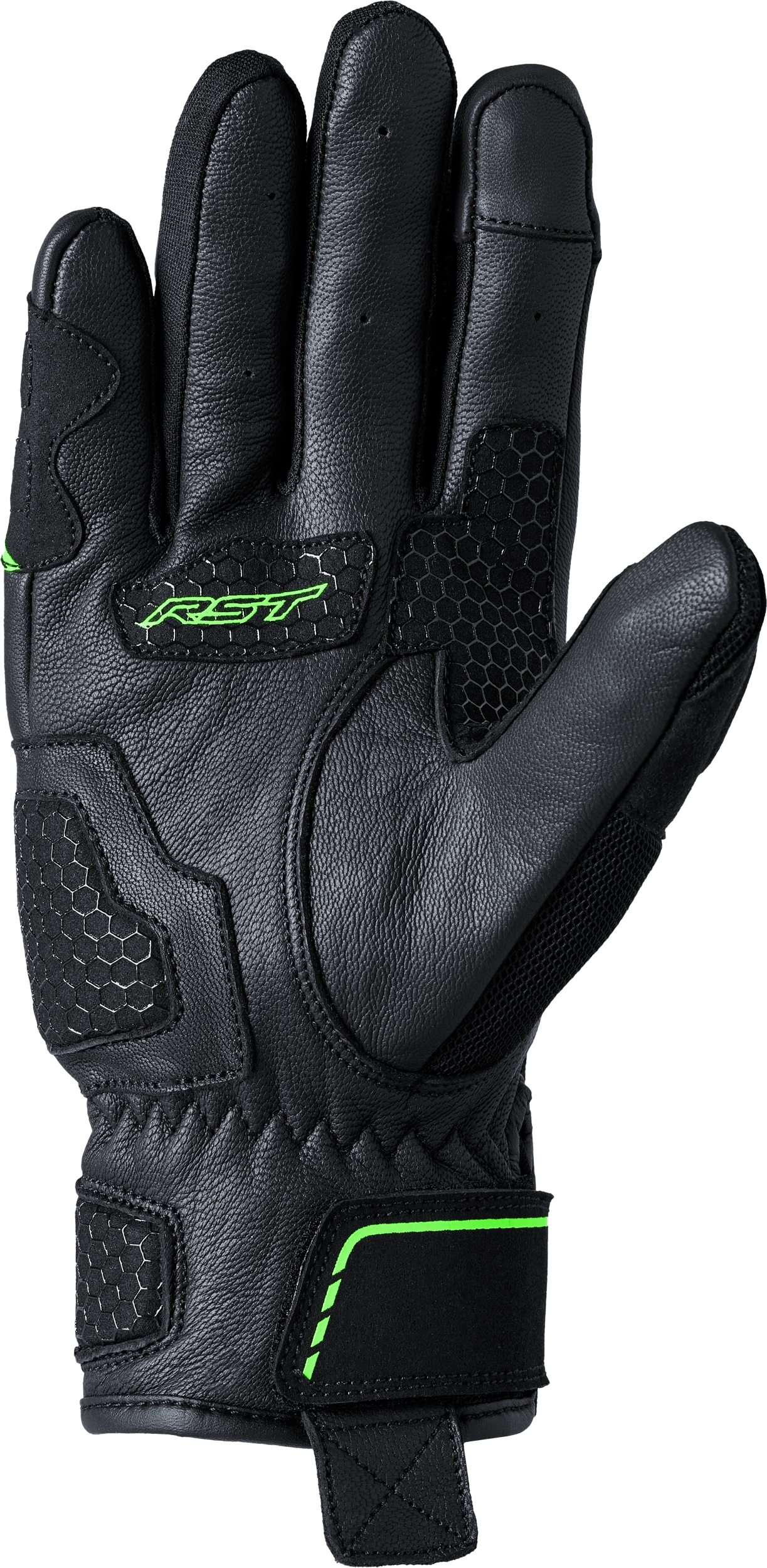 RST S-1 Mesh CE Men's Gloves - Black / Neon Green - View 6