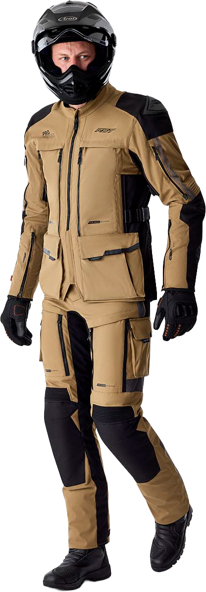 RST Pro Series Adventure-X CE Men's Textile Jacket - Sand / Black - View 27