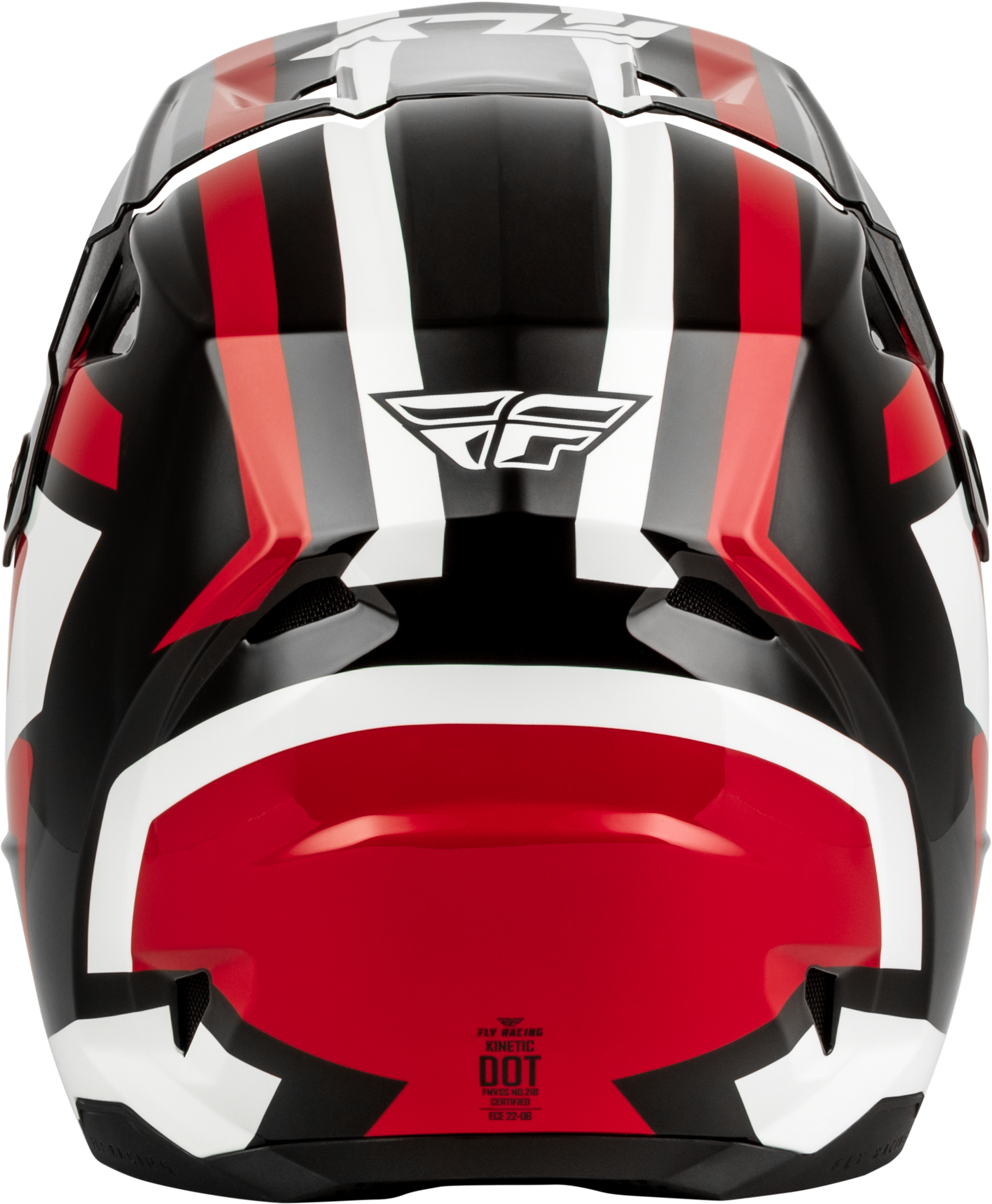 FLY Racing Kinetic Sync Helmet (2027) - Black / Red / White - View 5