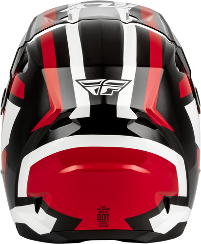FLY Racing Kinetic Sync Helmet (2027) - Black / Red / White - View 21