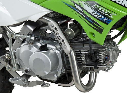 Yoshimura KLX110/L 02-26/SUZ DR-Z110 03-05 RS-2 Stainless Full Exhaust, w/ Carbon Fiber Muffler