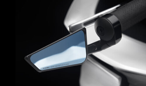 Rizoma Cut Edge Bar End Mirror - Universal Left Black - BS296B