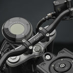 Rizoma Tapered Handlebar - Black Dia 22-29mm/H 55mm/W 740mm - MA009B