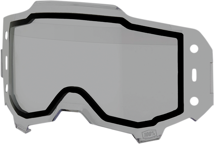 100% Armega Forecast Goggle Dual Pane Lens - Armega Forecast Lens / Dual Pane / Smoke 2602-0934