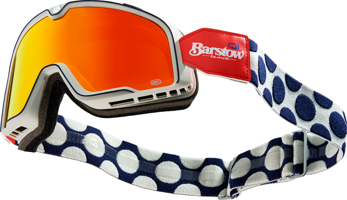 100% Barstow Goggle - Hayworth - Red Mirror Lens - 2601-3070
