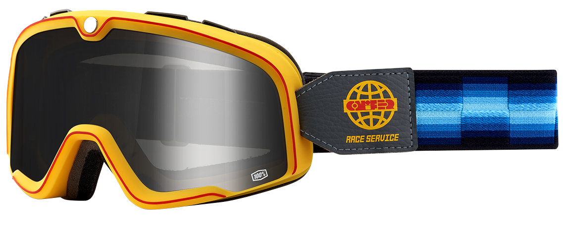 100% Barstow Goggle - Race Service - Silver Mirror Lens - 2601-3068