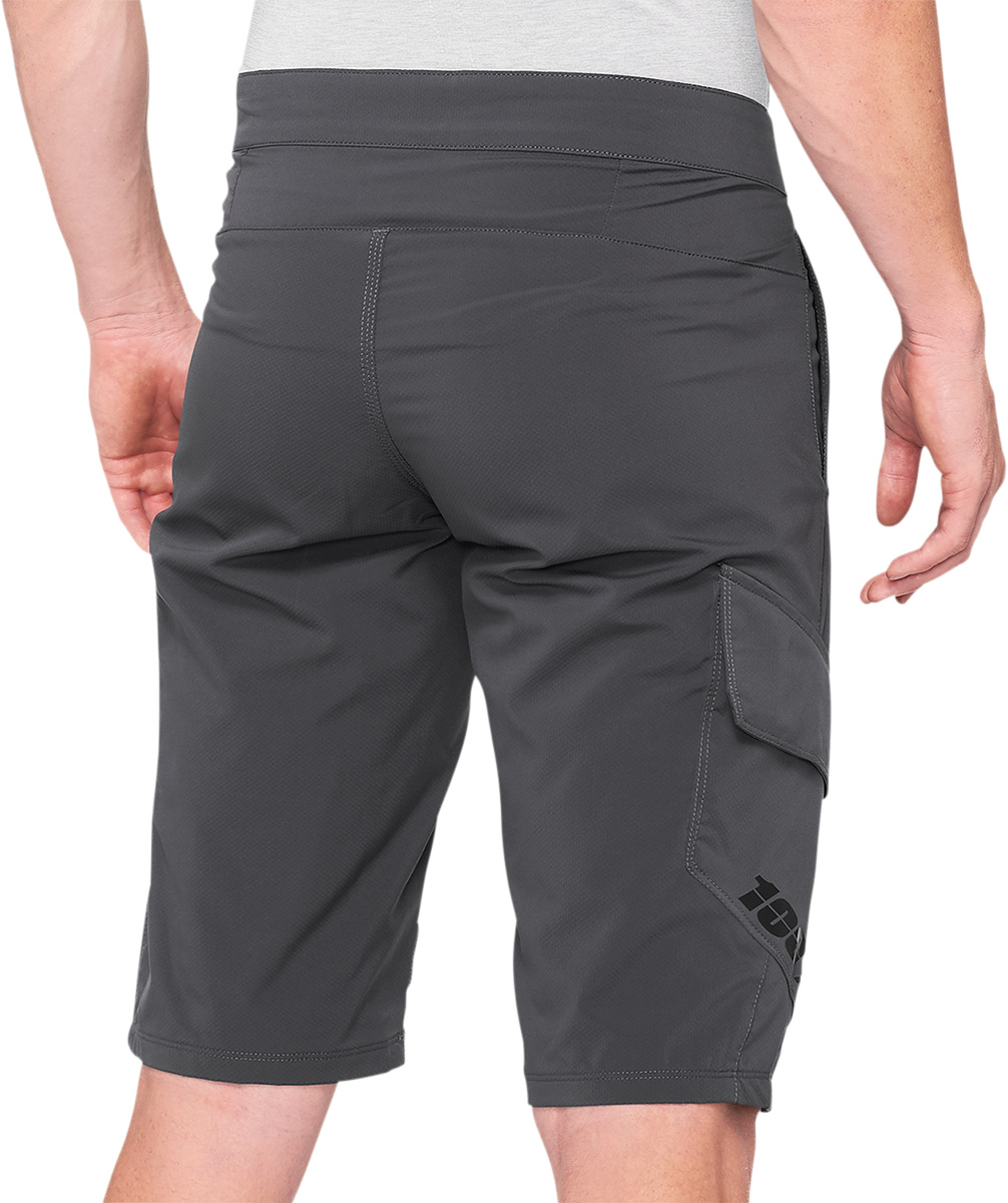 100% Ridecamp Shorts - Charcoal / US 36 5001-0017