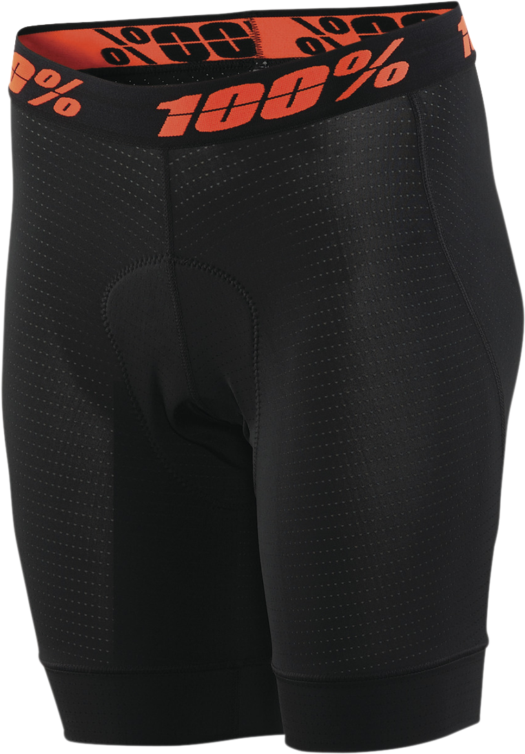 100% Women's Crux Liner Shorts - Black / Small 5002-0005