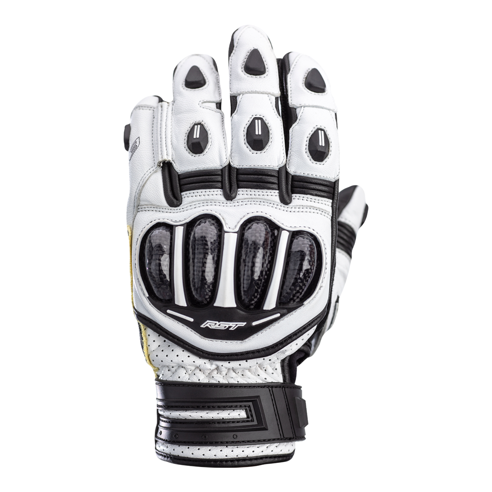 RST TracTech Evo 4 Short CE Men's Glove - White / White / Black - View 4