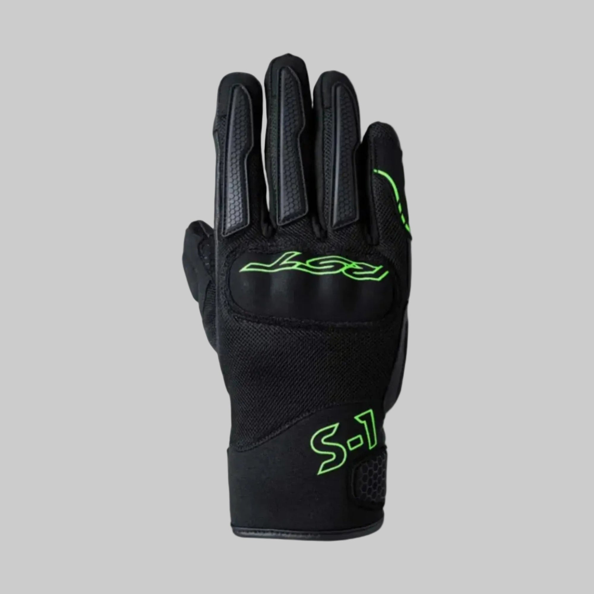 RST S-1 Mesh CE Men's Gloves - Black / Neon Green - View 10