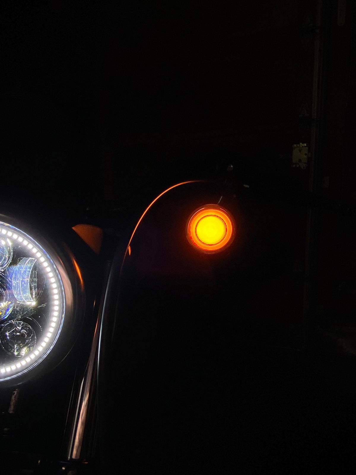 Eagle Lights HALOS 2" Front and Rear LED Turn Signals for Harley-Davidson® Motorcycles - Front (1157) / Rear (1156)