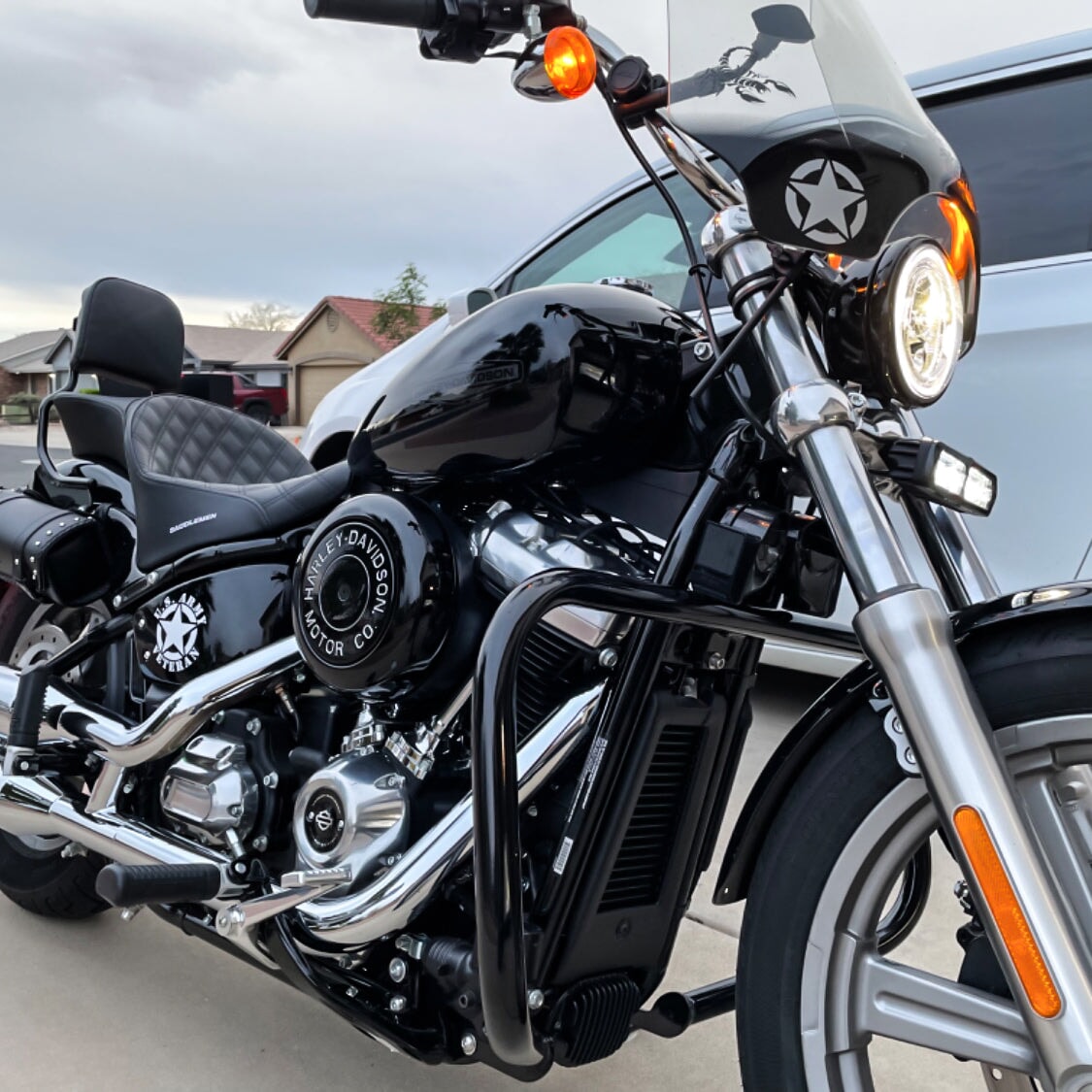 Eagle Lights 6" Generation II LED Projection Light Bar for Harley-Davidson® Softail and Dyna Models - 2500Lm
