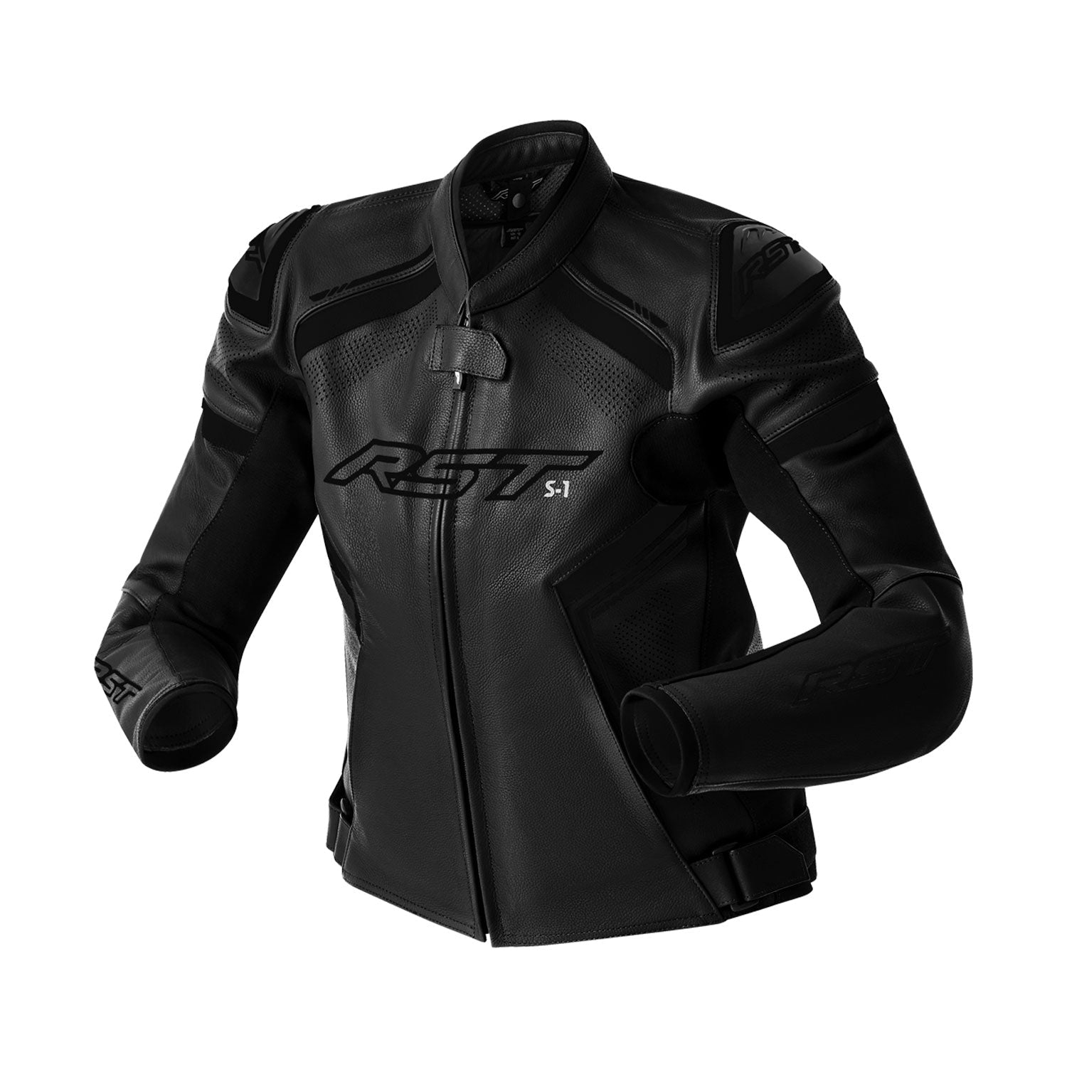 RST S-1 CE Women's Leather Jacket - Black / White - View 13