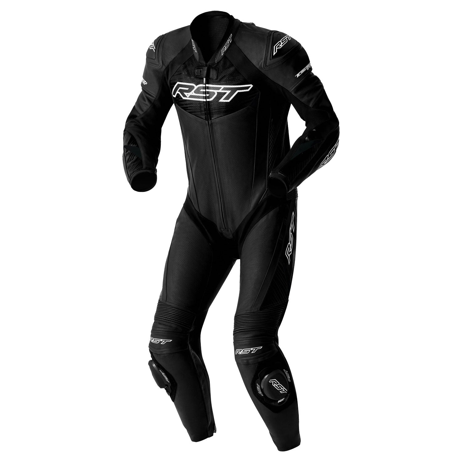 RST Tractech EVO D3O Leather Suit - Black / White - View 12