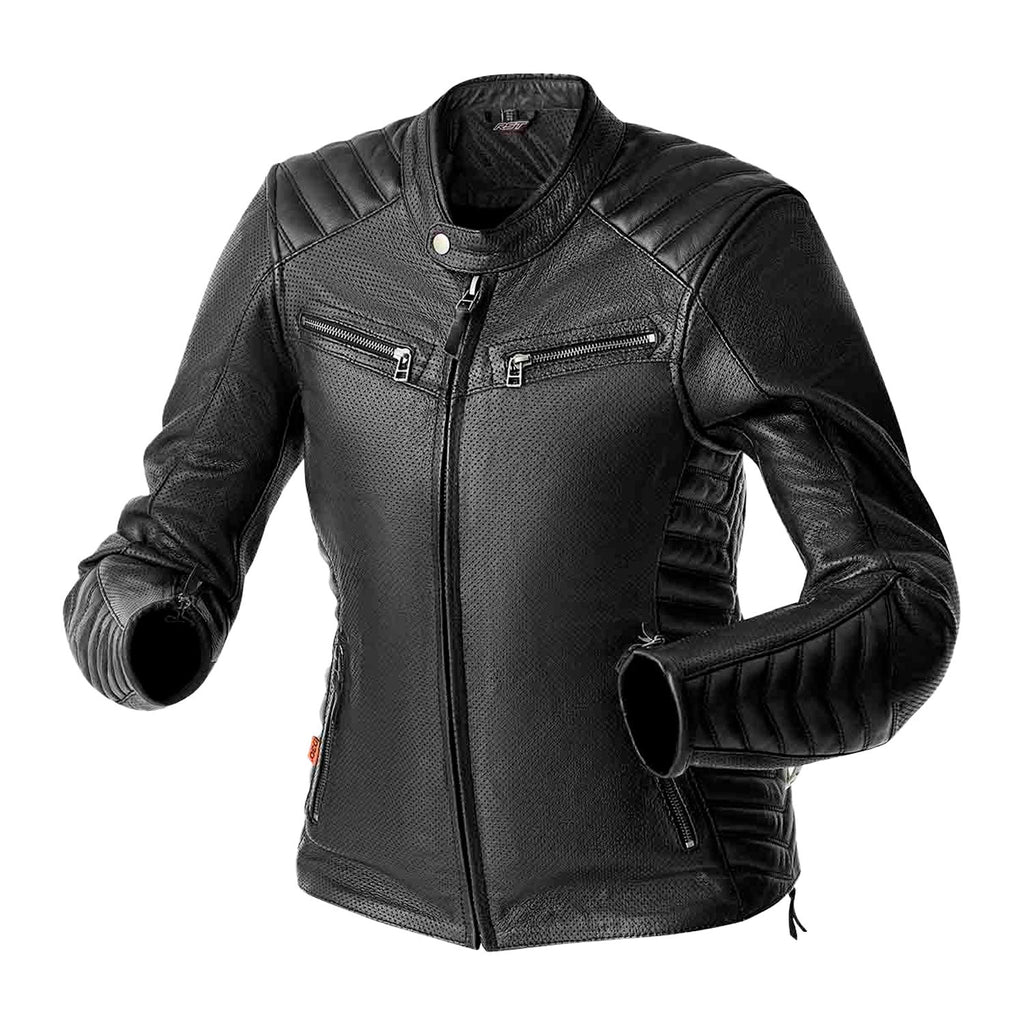 RST Roadster Air CE Women's Leather Jacket - Black - View 9