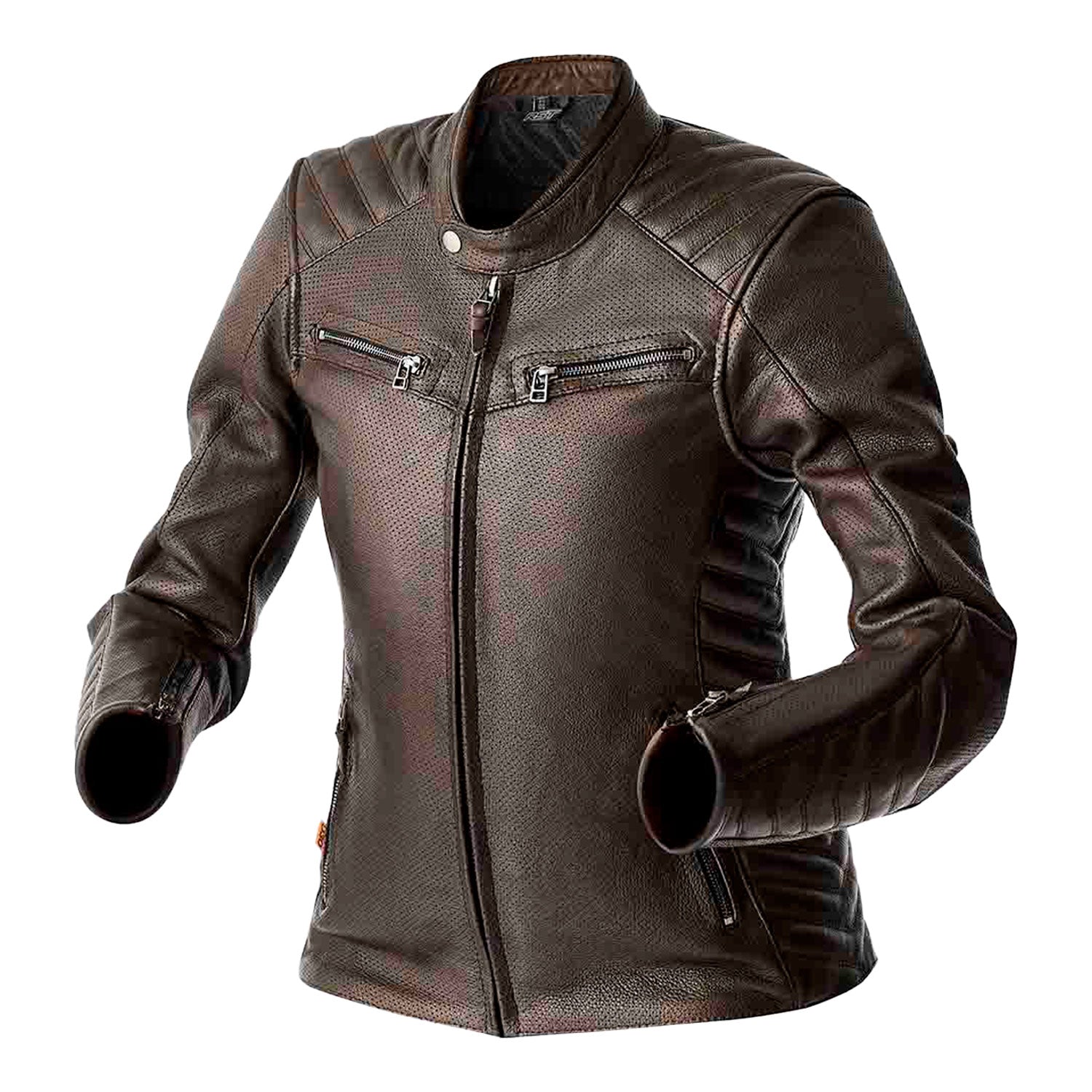 RST Roadster Air CE Women's Leather Jacket - Brown - View 19