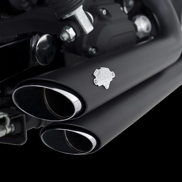 Vance & Hines HD Dyna 06-11 Shortshots Staggered Black PCX Full System Exhaust