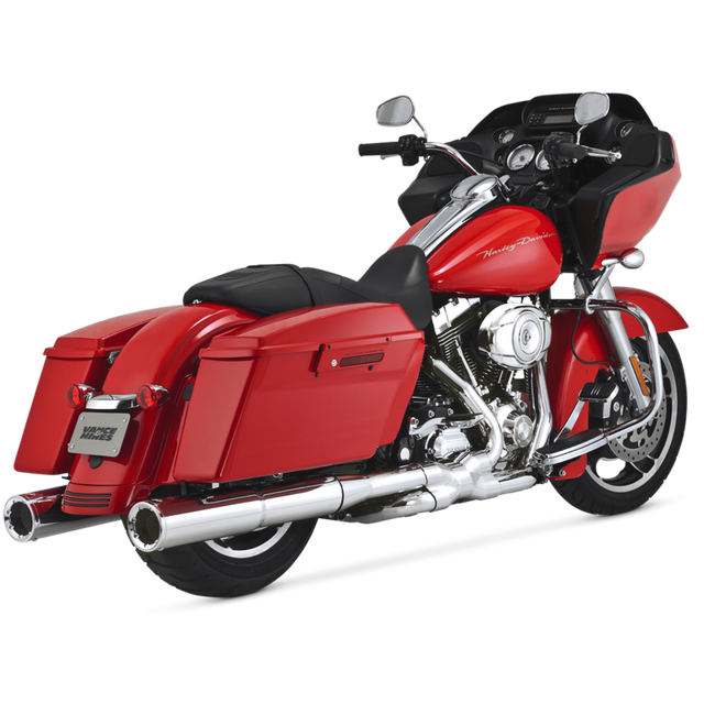 Vance & Hines Hi-Output Slip-On Mufflers - Chrome - '95-'16 FLT