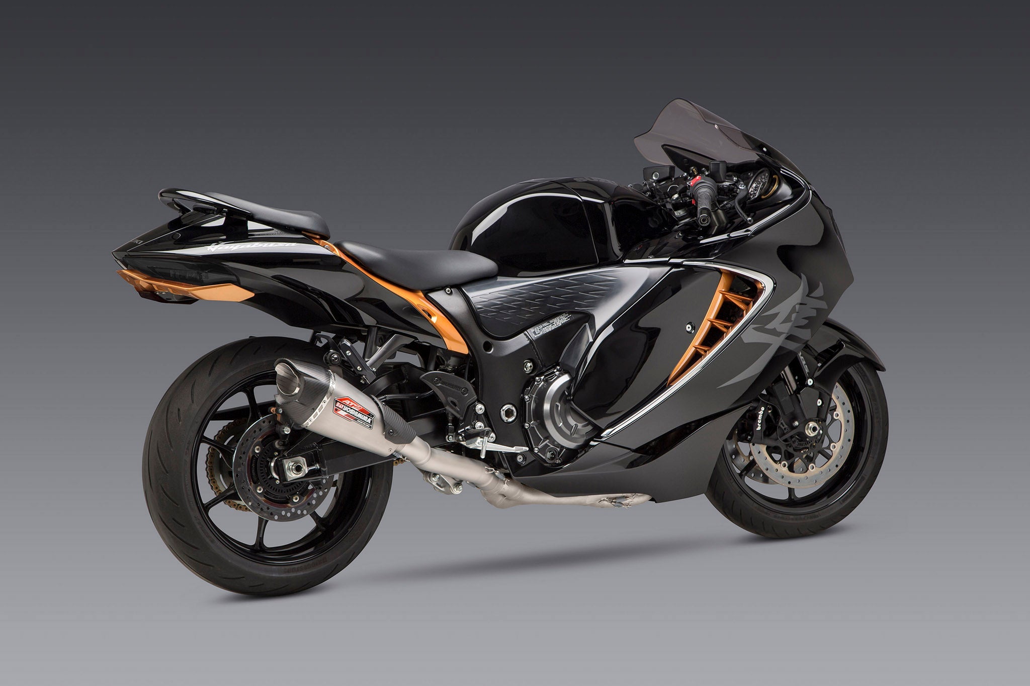 Yoshimura Hayabusa 2022-26 Race AT2 Stainless Full Exhaust, w/ Stainless Muffler