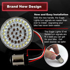 Eagle Lights 2" Rear LED Turn Signals for Harley-Davidson Motorcycles- Generation I / 1156 Base / Amber
