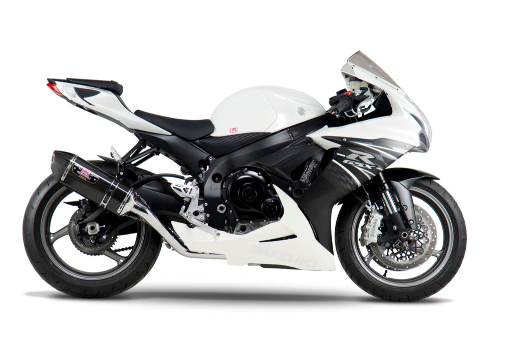 Yoshimura GSX-R600/750 11-26 Race R-77 Stainless Full Exhaust, w/ Carbon Fiber Muffler