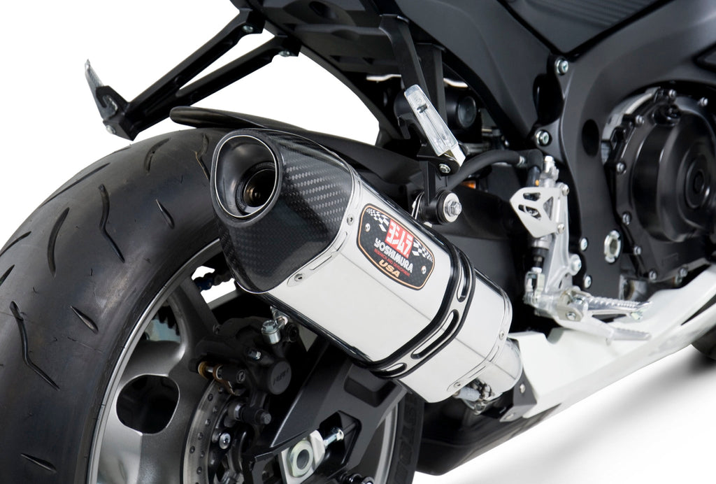 Yoshimura GSX-R600/750 11-26 R-77 Stainless Slip-On Exhaust, w/ Stainless Muffler