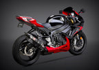 Yoshimura GSX-R600/750 11-26 R-77 Stainless Slip-On Exhaust, w/ Carbon Fiber Muffler